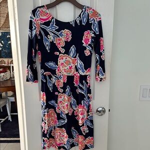 Floral Navy Dress
